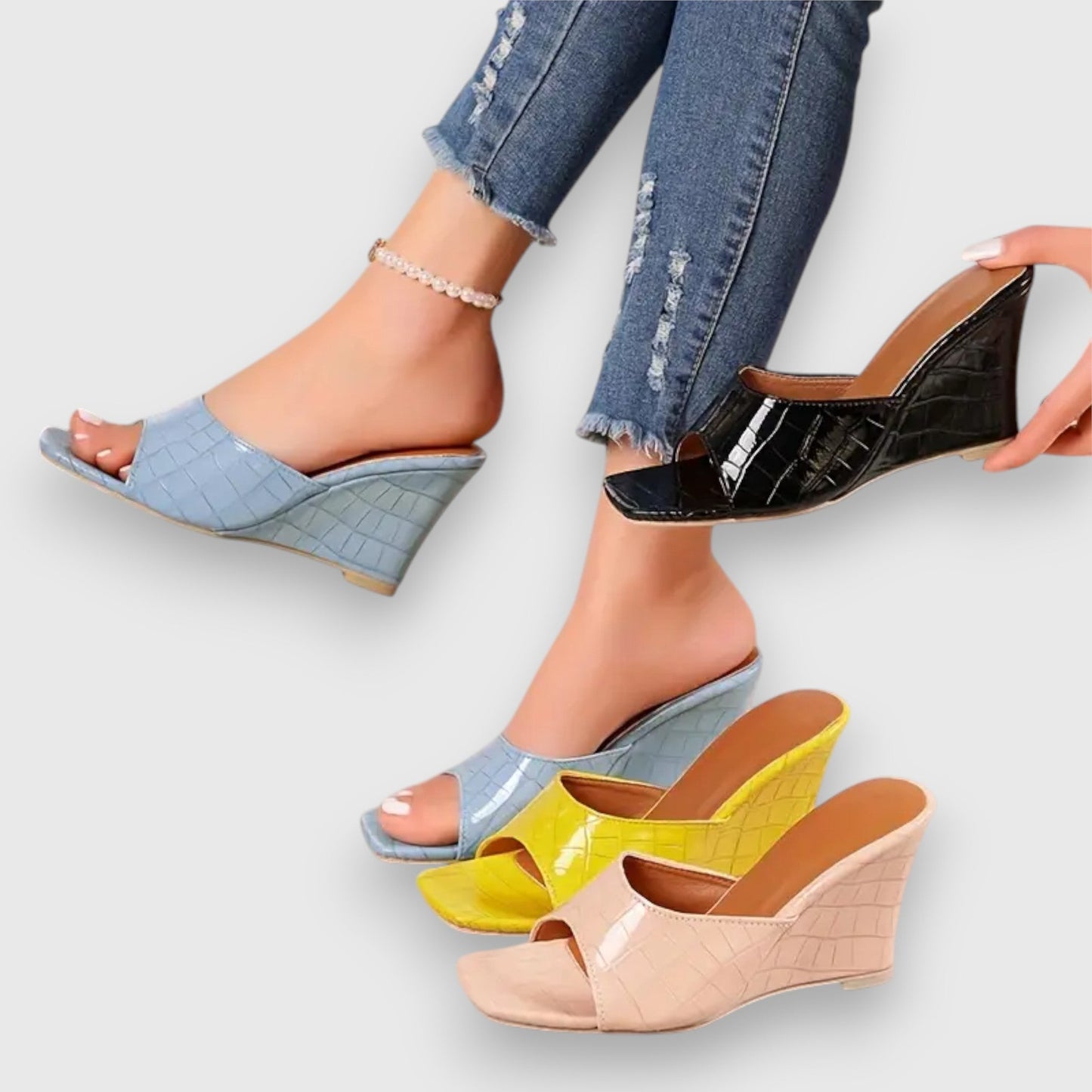 Jasmin – Keilabsatz Sandalen