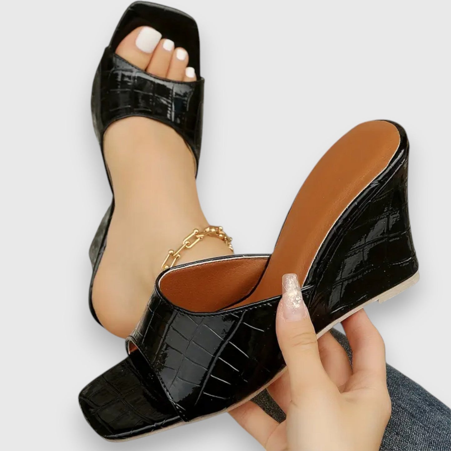 Jasmin – Keilabsatz Sandalen