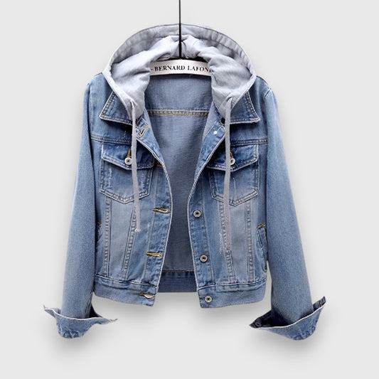 Lena – Jeansjacke mit Kapuze