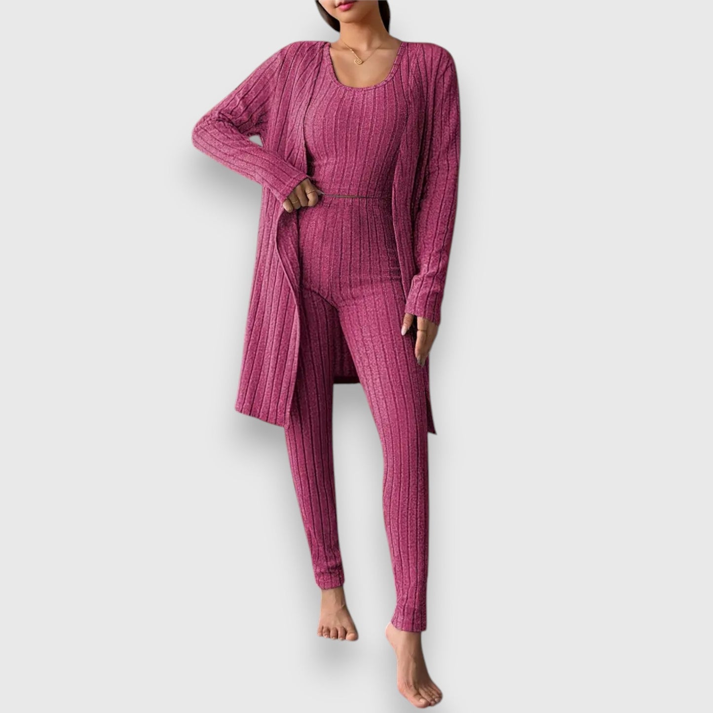 Gabriela – Elegantes 3-teiliges Strickset