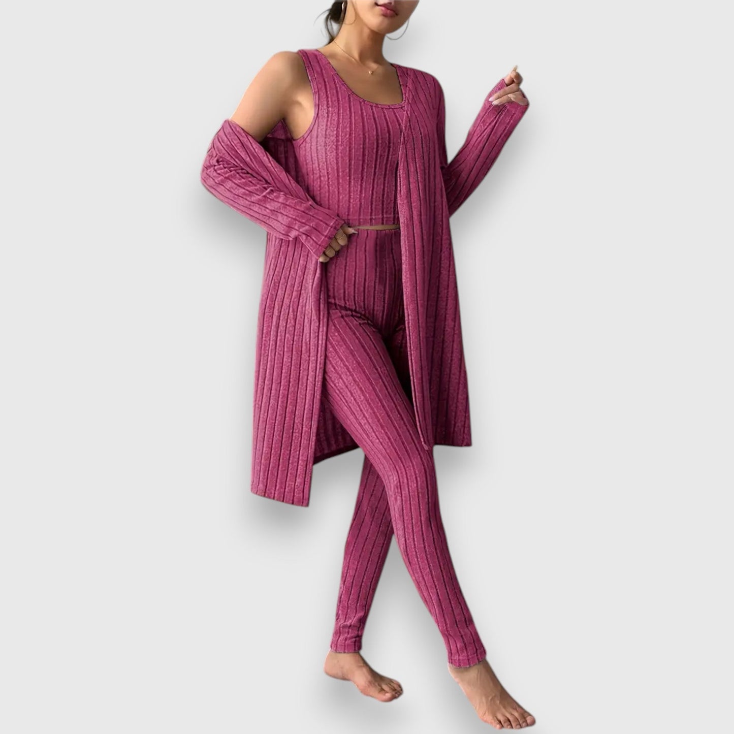 Gabriela – Elegantes 3-teiliges Strickset